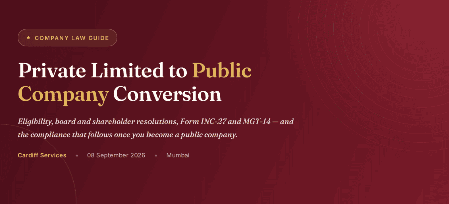 Private limited to public company conversion